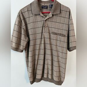 Men's Plaid Polo Shirt
